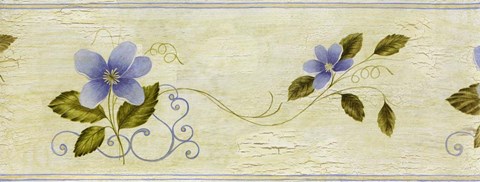 Framed Lavender Flower Panel Print
