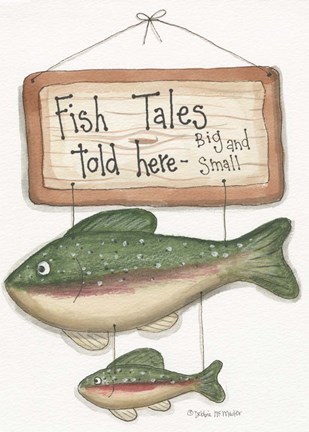 Framed Fish Tales Print