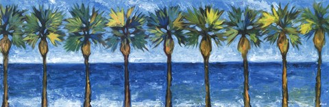 Framed Palms In Paradise Print