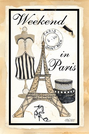 Framed Weekend in Paris Print
