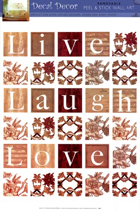 Framed Live Laugh Love I Print