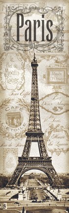 Framed Memories Of Paris Print
