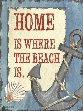 Framed Home - Where the Beach Is Print