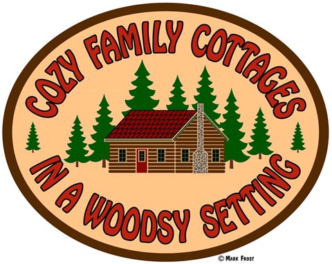 Framed Cozy Cottage Woodsy Setting Print