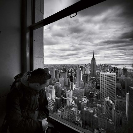 Framed NYC Manhattan View Print