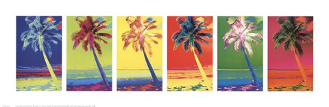 Framed Pop Art Palms Print