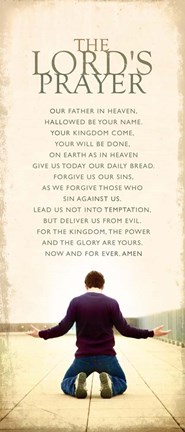 Framed Lords Prayer Print