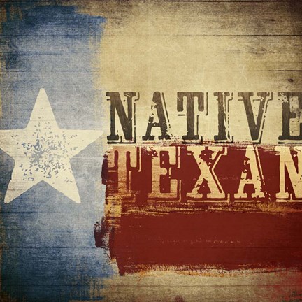 Framed Native Texan Print