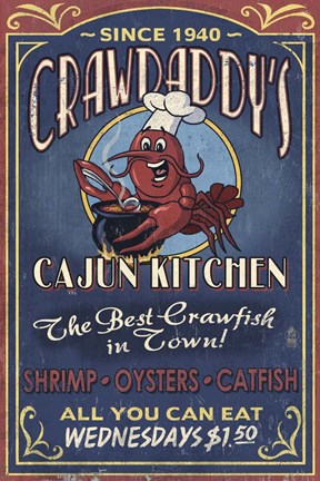 Framed Craw Daddy&#39;s Print