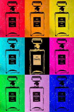 Chanel All Colors Chic Artwork by Pop Art Queen at