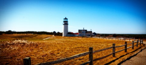 Framed Highland Lighthouse Cape Cod MA Print