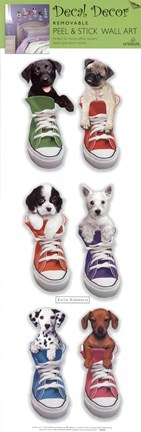 Framed Sneaker Pups Print