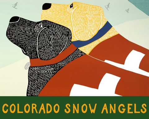 Framed Colorado Snow Angels Print