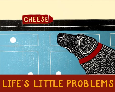 Framed Life&#39;s Little Problems Banner Print