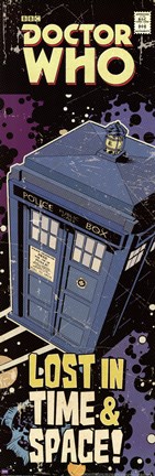 Framed Doctor Who - Tardis Comic Cover Print