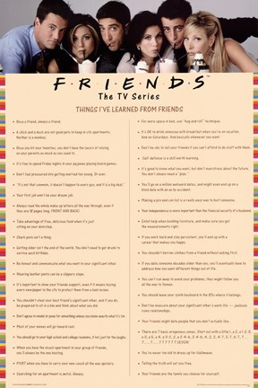 Framed Friends - Things I Learned Pink Print