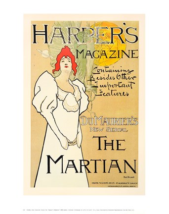 Framed Harper&#39;s Magazine Print