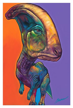 Framed Parasauroluphus Print