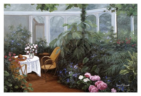 Framed Garden and Tea Room Print