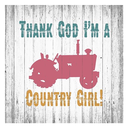 Framed Country Girl Print