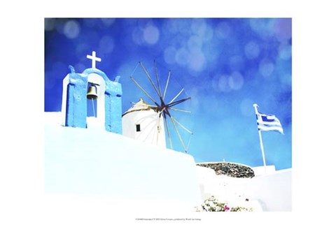 Framed Santorini I Print