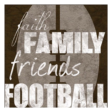 Framed Football Friends Print