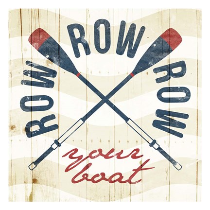 Framed Row Your Boat Print