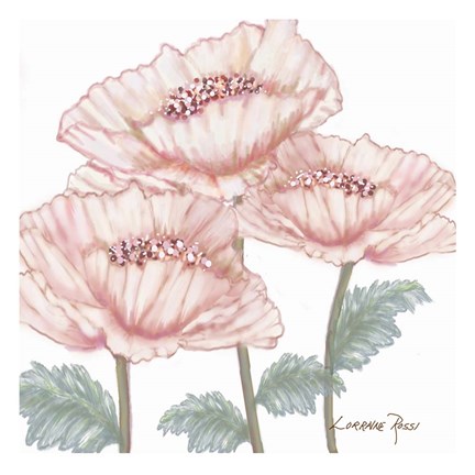 Framed Pink Poppies 2 Print