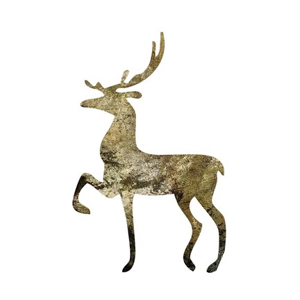 Framed Glimmer Deer 2 Print