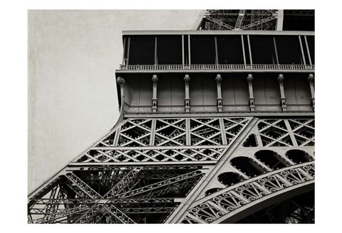 Framed Eiffel Sepia 3 Print