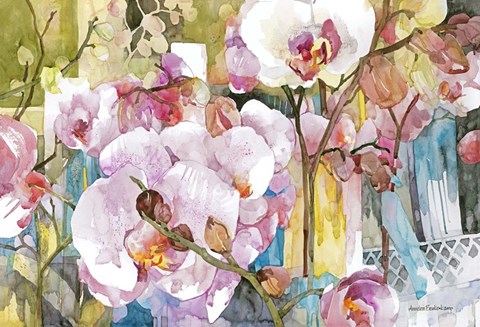 Framed Orchid Oasis Print