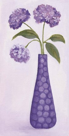 Framed Purple Vase 1 Print