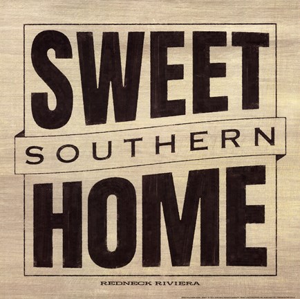 Framed Sweet Southern Home Print
