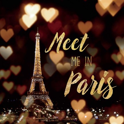 Framed Meet Me in Paris Print