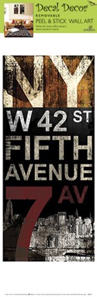 Framed NY 7th Avenue Print