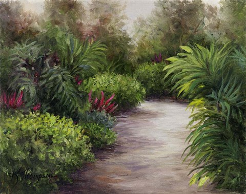 Framed Tropical Pathway Print