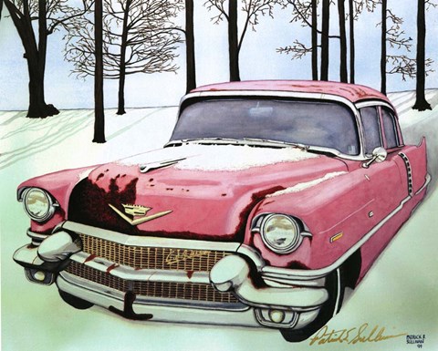 Framed &#39;57 Cadi Print