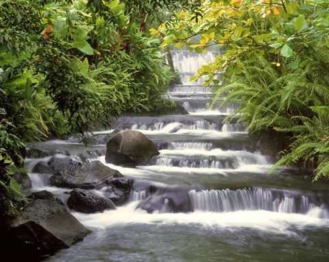 Framed Terraced Falls Print