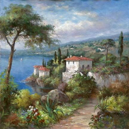 Framed Villa Flora II Print