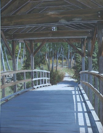 Framed Plein Air Covered Bridge Print