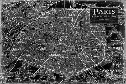 Framed Environs Paris Print