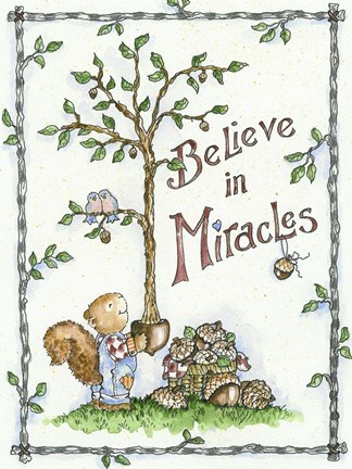 Framed Believe In Miracles Print