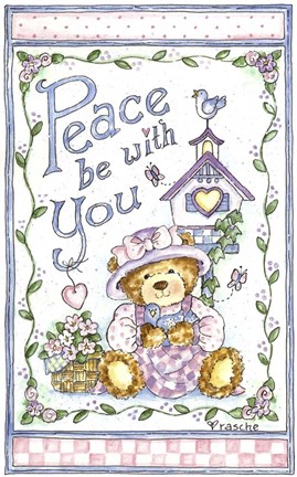 Framed Peace Be With You Print