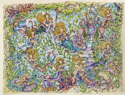 Framed Land Of The Mermaids Print