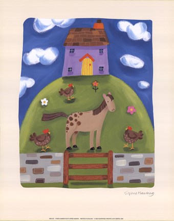 Framed Purple Farmhouse Print