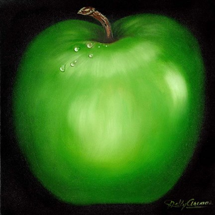 Framed Green Apple Print