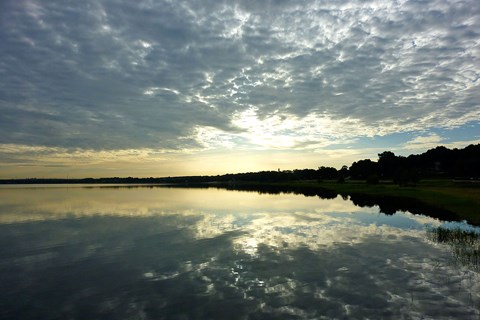 Framed Reflections of the Sky Print