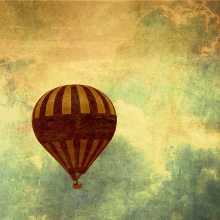 Framed Air Balloon Ride Print