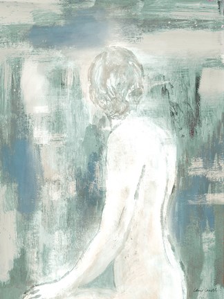 Framed Figure on Abstract II Print