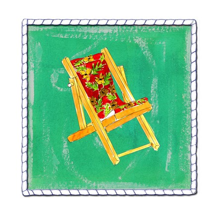 Framed Beach Chair Print